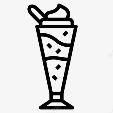 冰淇淋甜点夏天图标图标