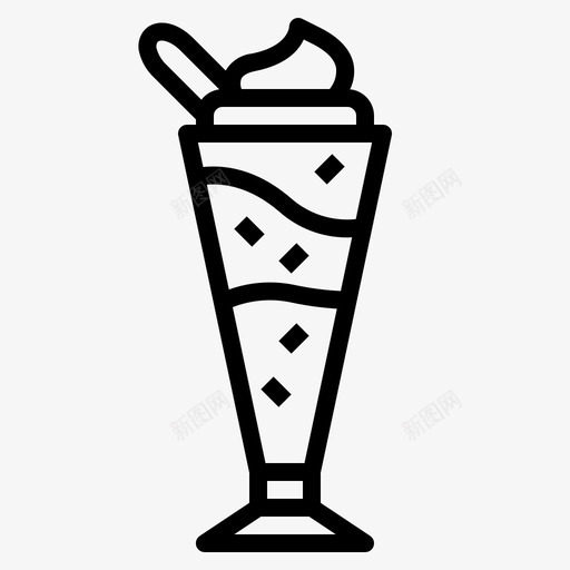 冰淇淋甜点夏天图标svg_新图网 https://ixintu.com 冰淇淋 夏天 甜点 素食主义者