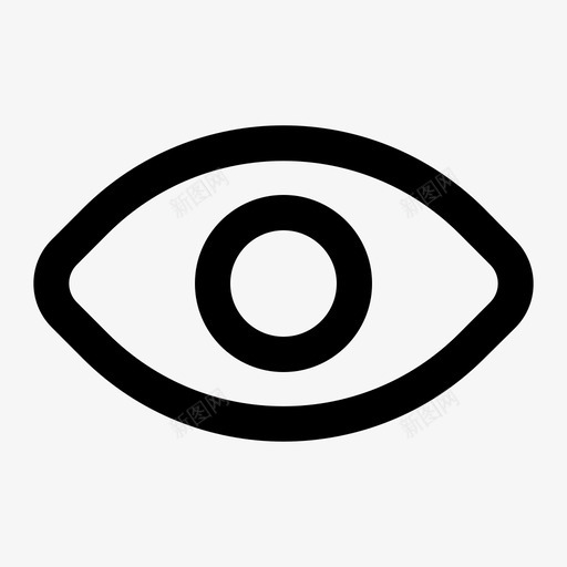 眼睛隐藏光学图标svg_新图网 https://ixintu.com 光学 可见 用户界面 眼睛 视图 隐藏