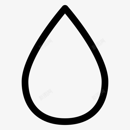 水滴血滴图标svg_新图网 https://ixintu.com 水滴 液体 滴 粗体用户界面图标 血