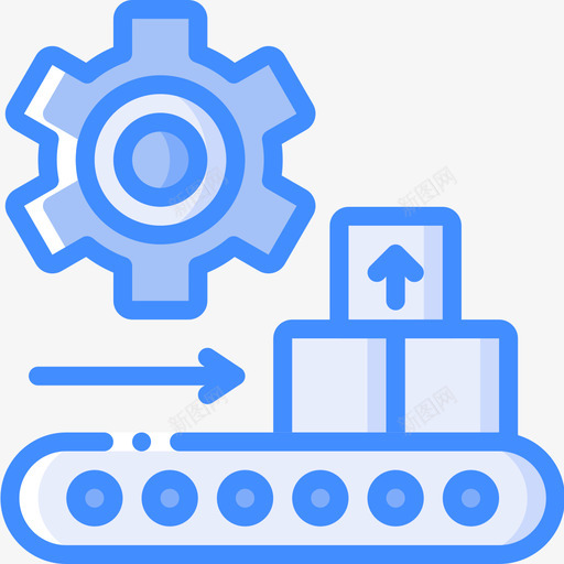 包装制造27蓝色图标svg_新图网 https://ixintu.com 制造 包装 蓝色