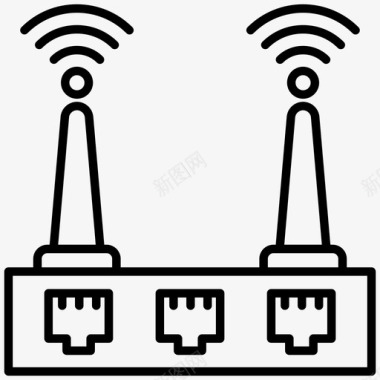 wifi路由器宽带连接网络路由器图标图标