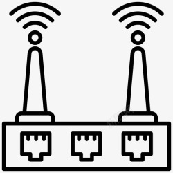连接网络线wifi路由器宽带连接网络路由器图标高清图片