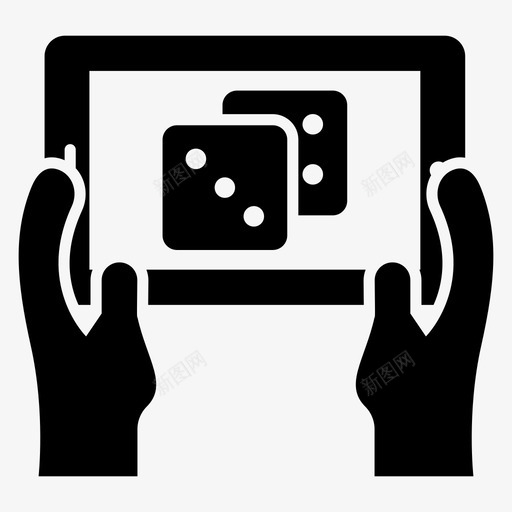 电子游戏骰子游戏手机游戏图标svg_新图网 https://ixintu.com 在线游戏 手机游戏 扑克游戏 游戏开发和网站应用程序字形矢量图标集 电子游戏 骰子游戏