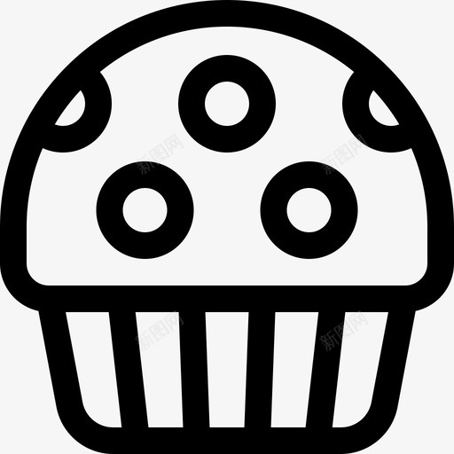 松饼甜点和糖果4份直系图标svg_新图网 https://ixintu.com 4份 松饼 甜点 直系 糖果