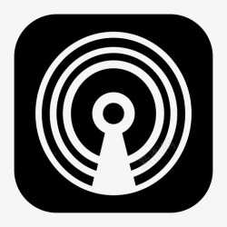 手机收音机调频应用调频收音机应用程序元素图标高清图片