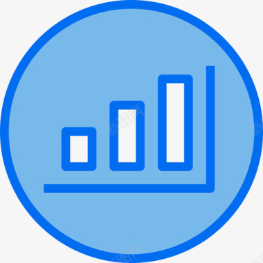 图表营销92蓝色图标图标