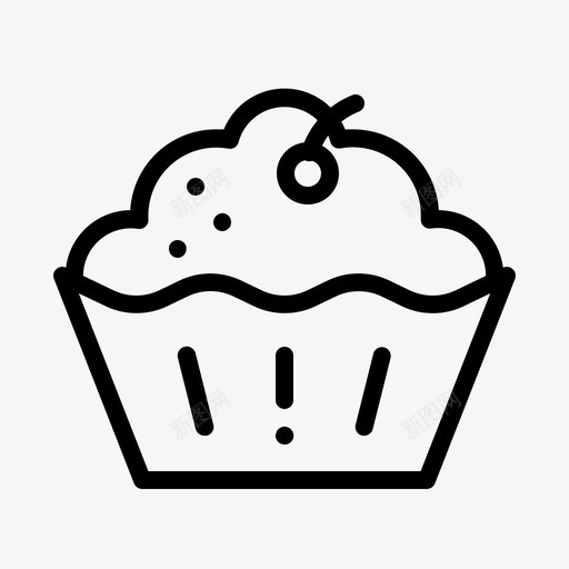 杯糕快餐点心图标svg_新图网 https://ixintu.com 快餐 杯糕 概述 点心 甜点
