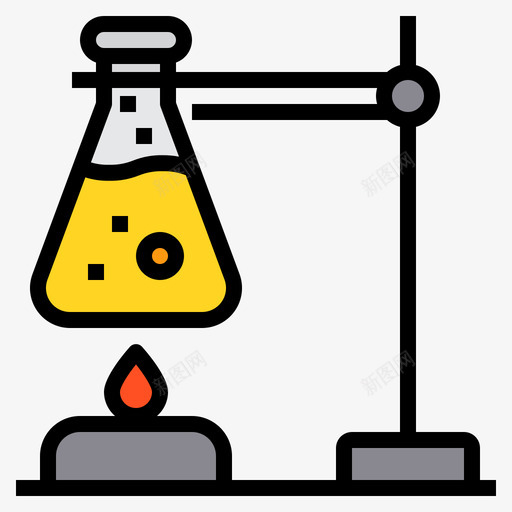 线性颜色35化学烧瓶图标svg_新图网 https://ixintu.com 化学 烧瓶 线性 颜色