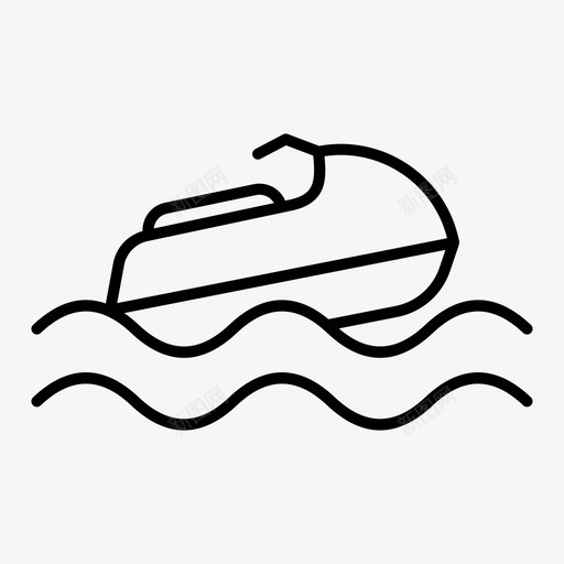 摩托艇海上运输图标svg_新图网 https://ixintu.com 摩托艇 暑假 海上 船艇 车辆 运输