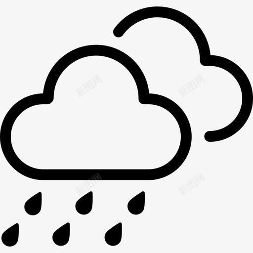 中到大雨svg_新图网 https://ixintu.com 中到大雨