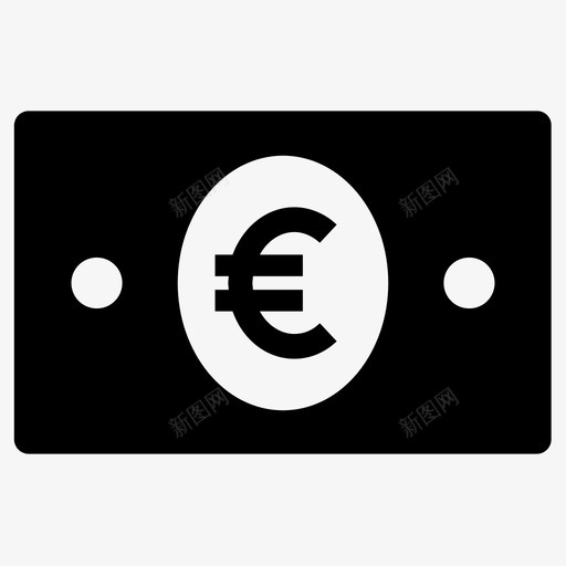 欧元现金欧元纸币图标svg_新图网 https://ixintu.com 付款 欧元 现金 纸币 货币