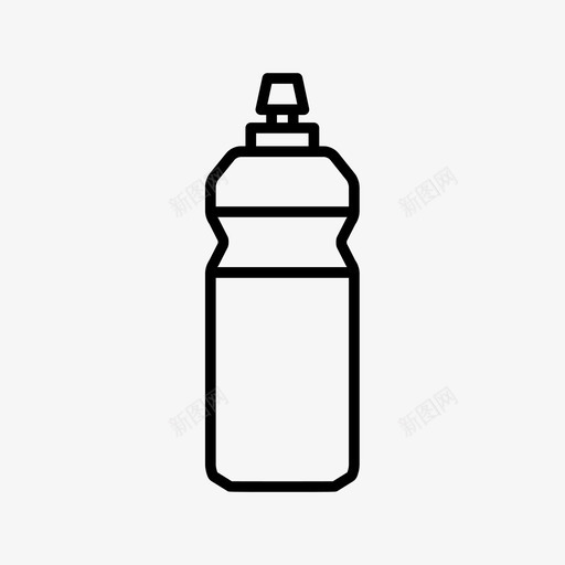 瓶子健身饮料运动图标svg_新图网 https://ixintu.com 健身 健身房 瓶子 运动 饮料