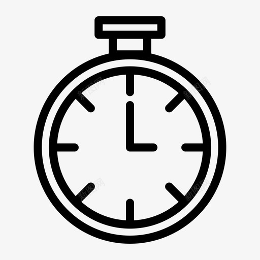 秒表日期秒图标svg_新图网 https://ixintu.com 办公室 日期 时间 秒 秒表 运动