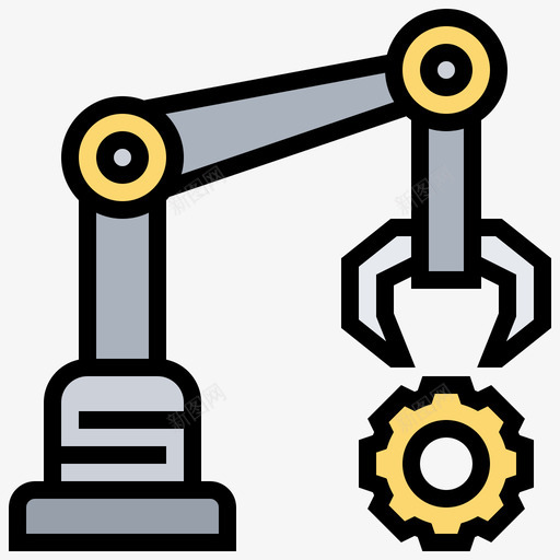 机械臂工业过程23线性颜色图标svg_新图网 https://ixintu.com 工业 机械 线性 过程 颜色
