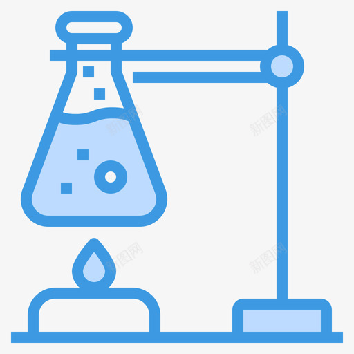 烧瓶化学36蓝色图标svg_新图网 https://ixintu.com 化学 烧瓶 蓝色
