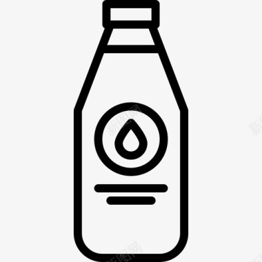 奶瓶超市49直线型图标图标