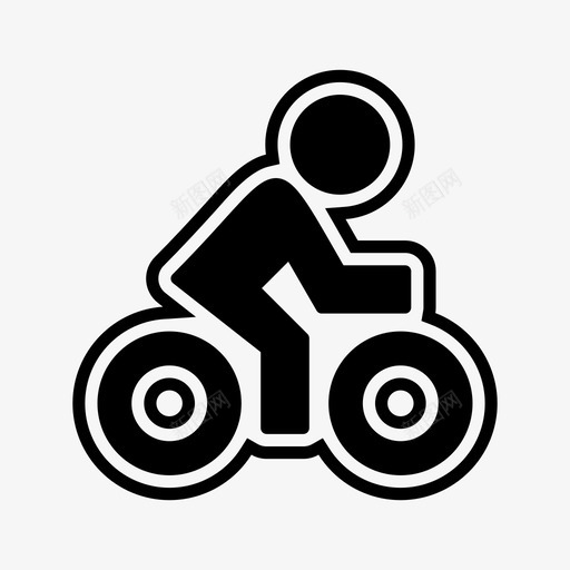 骑自行车铁人三项运动和游戏图标svg_新图网 https://ixintu.com 运动和游戏 铁人三项 骑自行车