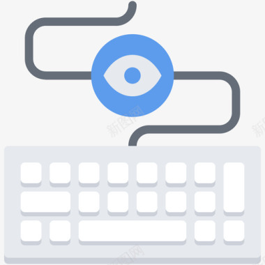 键盘记录器数据保护32扁平图标图标
