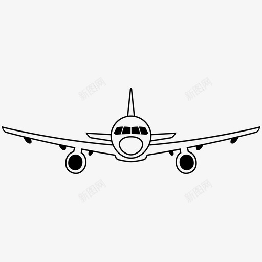 飞机航空公司航空运输图标svg_新图网 https://ixintu.com 旅行 航空公司 航空运输 飞机