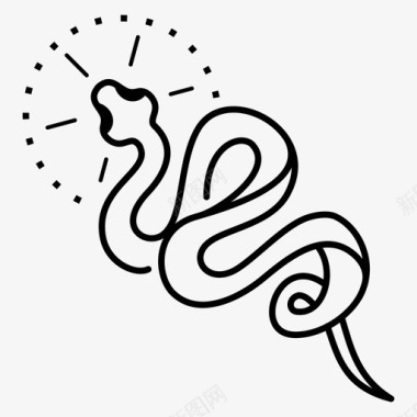 蛇asp纹身图标图标