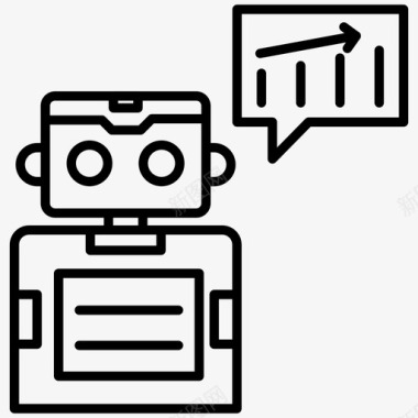 聊天机器人人工对话实体即时通讯机器人图标图标