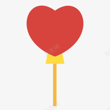 气球情人节10扁平图标图标