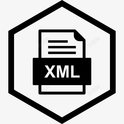 xml文件文档文件类型格式图标svg_新图网 https://ixintu.com 41种文件格式 xml文件文档 文件类型 格式