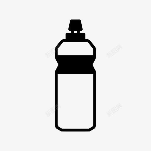 瓶子健身饮料运动图标svg_新图网 https://ixintu.com 健身 健身房 瓶子 运动 饮料