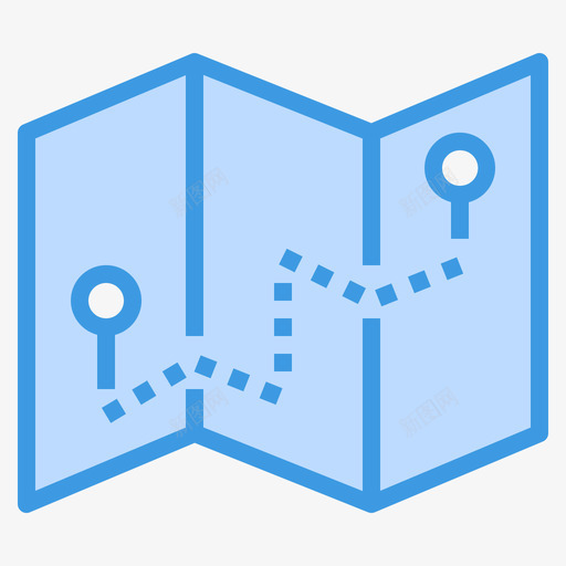 导航器导航36蓝色图标svg_新图网 https://ixintu.com 导航36 导航器 蓝色