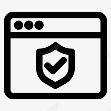 网络验证保护安全图标图标