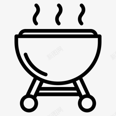 烧烤牛肉烤肉图标图标