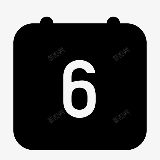 calendar-6-onsvg_新图网 https://ixintu.com calendar-6-on