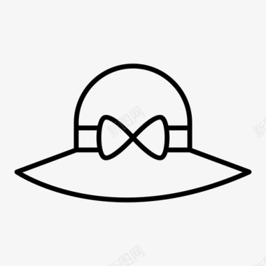帽子时尚网络购物线的偶像2019图标图标