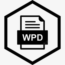 WPD文件格式wpd文件文件文件类型格式图标高清图片