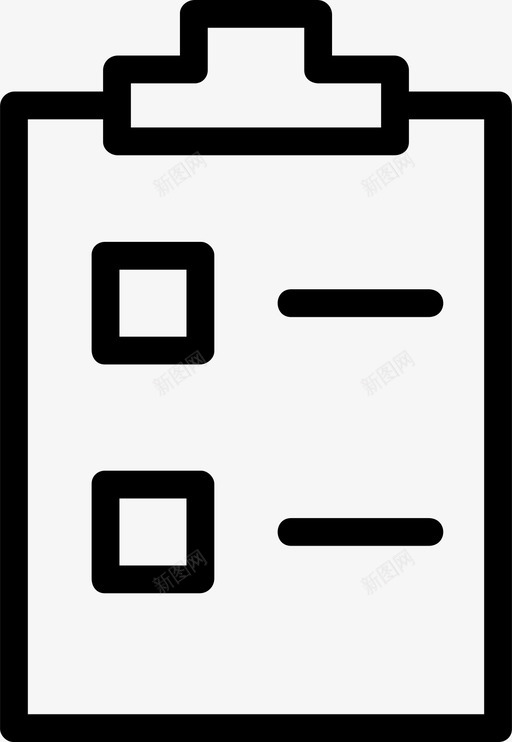 列表业务剪贴板图标svg_新图网 https://ixintu.com 业务 列表 剪贴板 商业 菜单