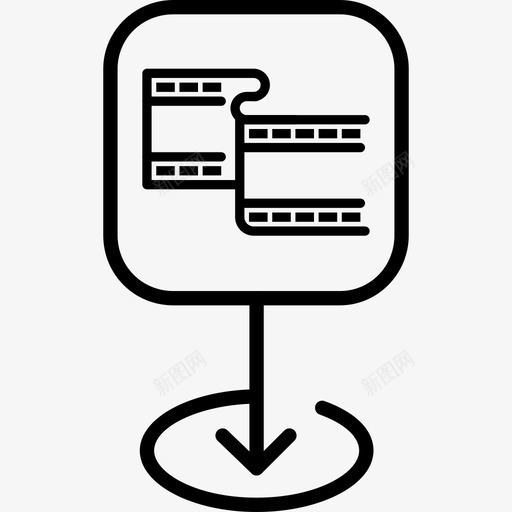 电影院地图电影图标svg_新图网 https://ixintu.com pin v11 剧院 地图 插脚 电影 电影院