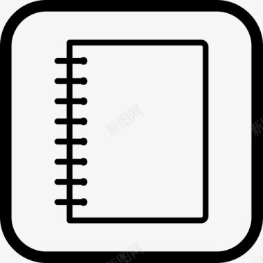 螺旋笔记本日记文件图标图标
