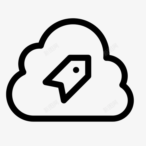 云标签类别标签图标svg_新图网 https://ixintu.com 云数据存储 云标签 在线 标签 类别
