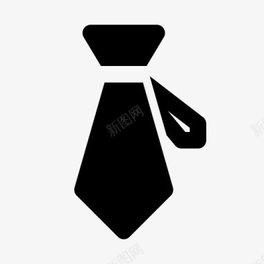 领带衣服办公室图标图标