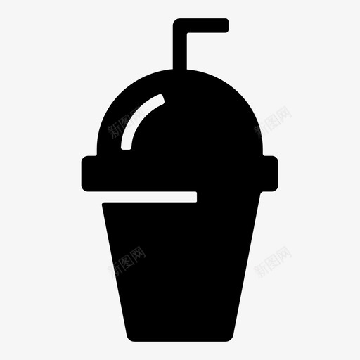饮料咖啡冷饮图标svg_新图网 https://ixintu.com 冷饮 咖啡 咖啡店图标集1 杯子 饮料