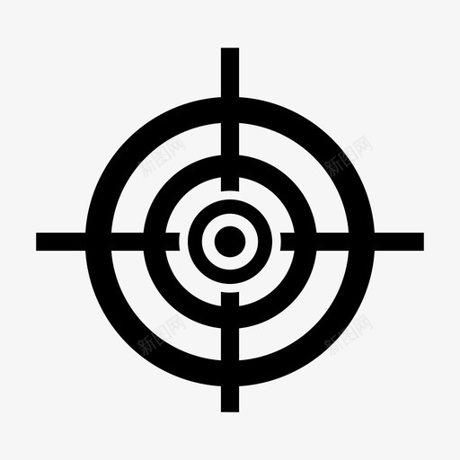 目标点目标中心图标svg_新图网 https://ixintu.com 中心 十字线 焦点 目标 目标点