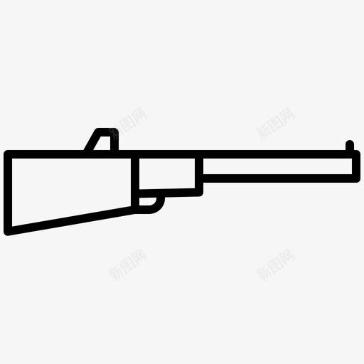 步枪狩猎4直线型图标svg_新图网 https://ixintu.com 步枪 狩猎4 直线型