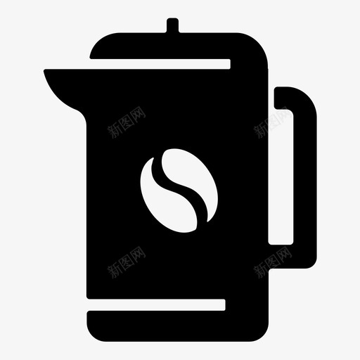 电水壶咖啡咖啡店图标集1svg_新图网 https://ixintu.com 咖啡 咖啡店 图标 电水壶