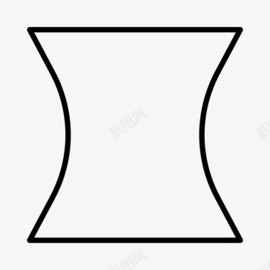 不规则形状凹面形状几何图形图标图标