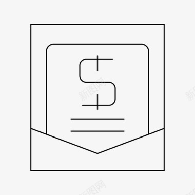 帐单信封信件图标图标