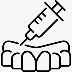 拔牙麻醉拔牙麻醉注射图标高清图片