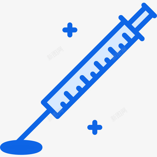 注射器科学82蓝色图标svg_新图网 https://ixintu.com 注射器 科学 蓝色