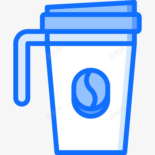 咖啡杯咖啡72蓝色图标svg_新图网 https://ixintu.com 咖啡 咖啡杯 蓝色