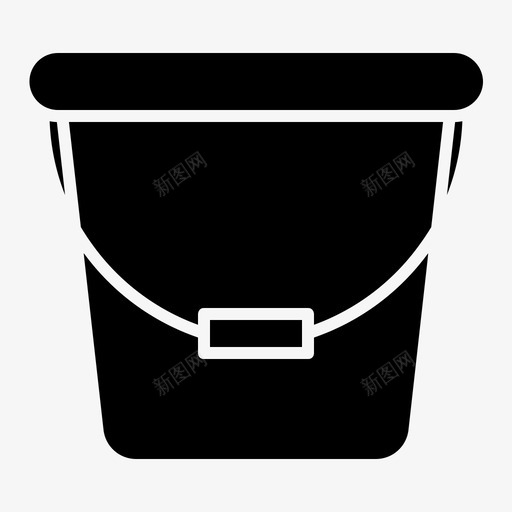 清洁桶92固体图标svg_新图网 https://ixintu.com 固体 清洁桶92
